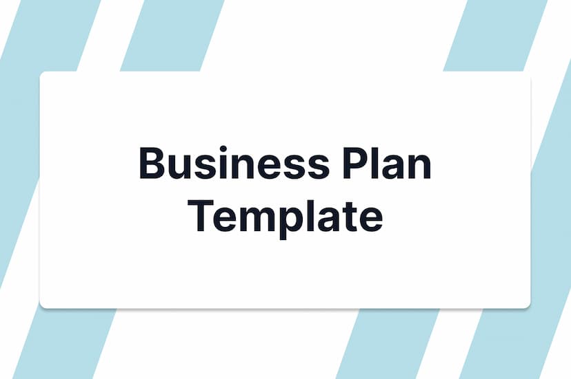 Business plan template