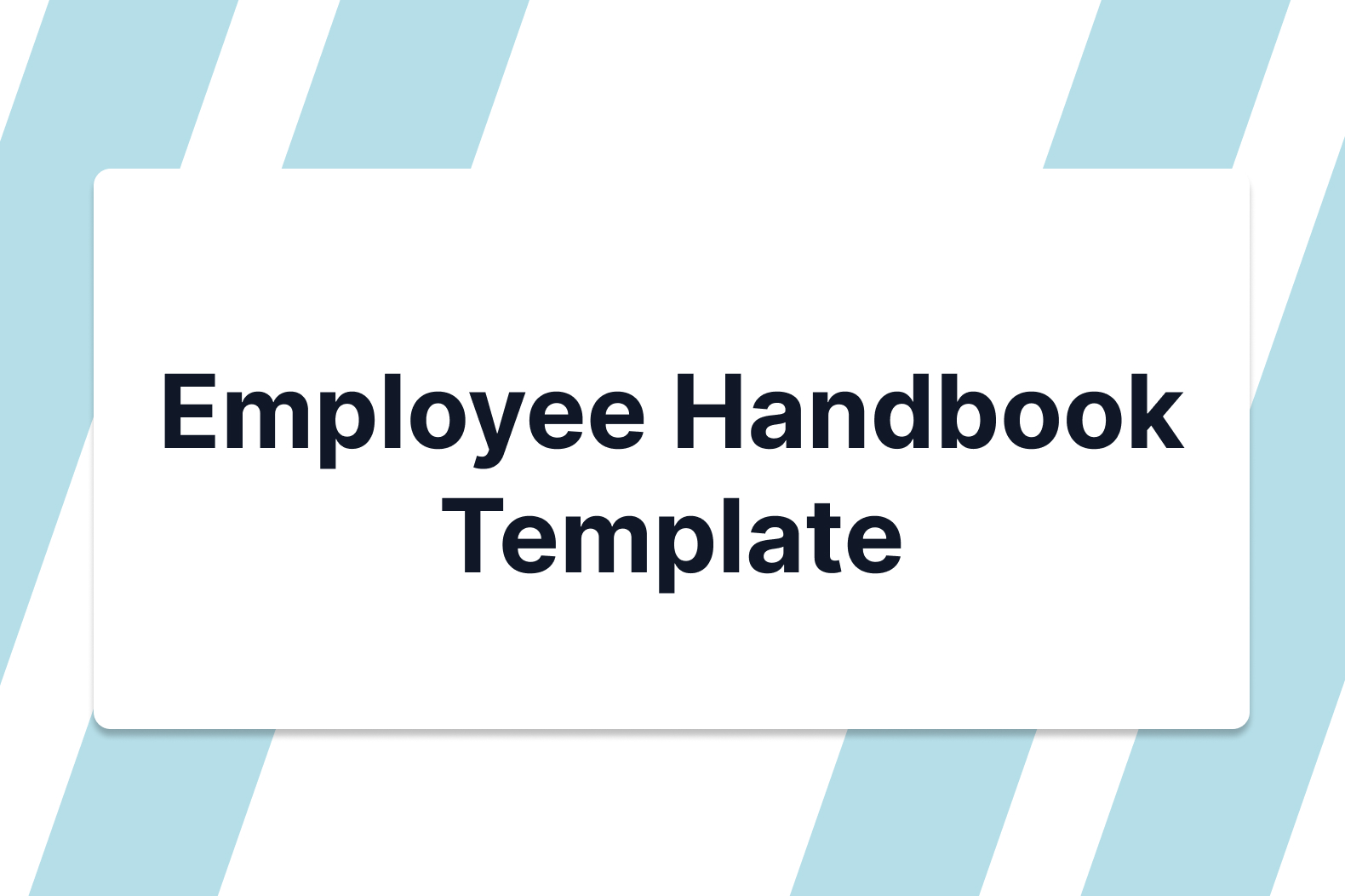 Employee Handbook Template + PDF